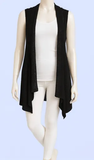 Black Crochet Knit Open thumbnail 1