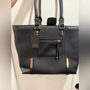 Madison West Elegant Black Tote Bag‎ thumbnail 6