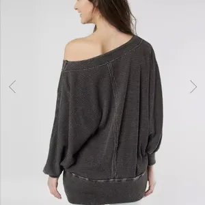We the free free people Willow gray washed oversized tunic top thumbnail 2