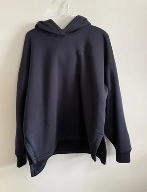 Under Armour Black Hooded Sweatshirt Loose Extra Soft Fleece thumbnail 1