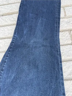 New York & Company Dark Indigo Wide Leg Flare Jeans thumbnail 5