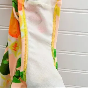 Swimsuit‎ Size 6 Green Palm Tree Print Surplice V Neck One Piece Tropical Beach thumbnail 5