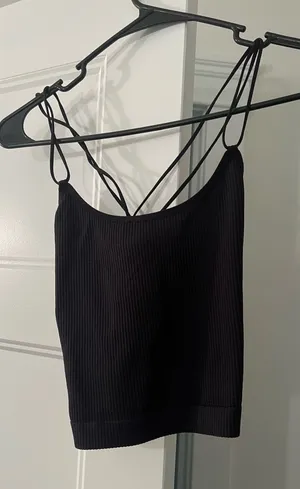 SO Tank Top Cropped Black thumbnail 1