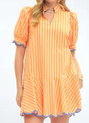 Entro Women's Kendall Dress in Orange Size S thumbnail 1