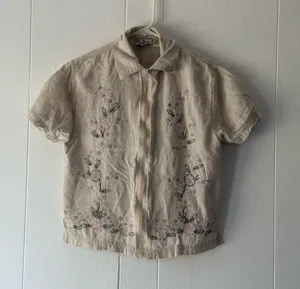 Tantrums Vintage Embroidered Vest jacket size small thumbnail 1
