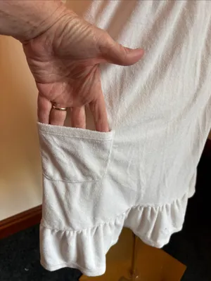 Motherhood White Strapless Smocked Sundress with Pockets thumbnail 5