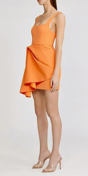 NWT Papaya Clarke Draped Crepe Mini Dress thumbnail 9