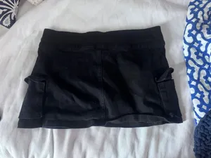 Black Boutique Cargo Mini Skirt thumbnail 3