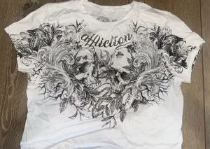 Vintage graphic top affliction y2k thumbnail 1