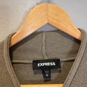 Express Mock Neck Dolman Sleeve Sweater - Sage Green XL thumbnail 2