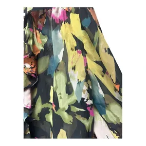 CAbi Floral Ruffle Tie Front Sheer Blouse // Size Small thumbnail 8