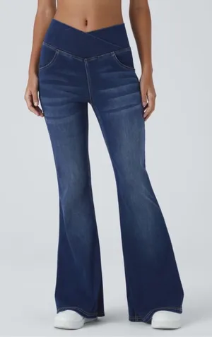 HALARA Halara Flex™ Mid Rise Casual Flare Jeans‎ with Pockets thumbnail 1