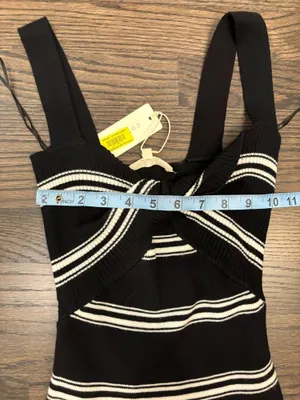 Copper Key Black and White Dress thumbnail 2
