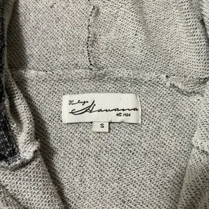 Vintage Havana sweatshirt full zip gray Sz s thumbnail 2