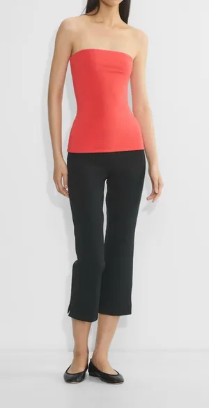Aritzia Original Contour Hip Tube Top in cherry red, size XS thumbnail 1