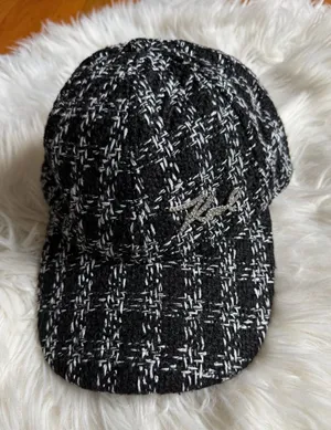 Karl Lagerfeld tweed cap thumbnail 1