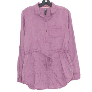 Mountain Hardwear Womens Top Popover Cinch Waist Long Sleeve Purple Medium DY thumbnail 8