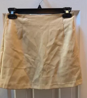 Abercrombie size XS Classic Beige A-Line Mini Skirt with inner shorts thumbnail 1