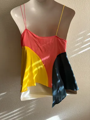 Anthropologie 🆕Lilka By 100% Silk Vista Colourblocked Cami Top M🆕 thumbnail 5