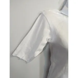 Free People Sunshine White Turtleneck Half Sleeve Fitted Top Womens MED NWT‎ thumbnail 3