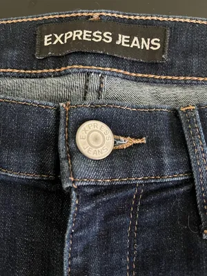 Express super skinny mid rise dark wash jeans thumbnail 2