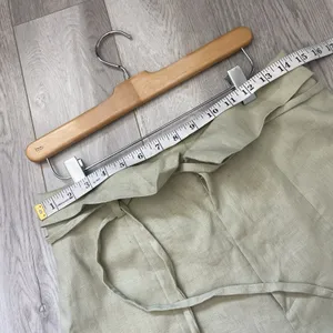Reformation Linen Pants high rise straight leg womens Green (size 6) fisherman thumbnail 5