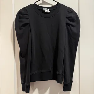 Pam & Gela Black Puff Sleeve sweatshirt Size Small‎ thumbnail 2