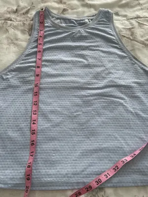 MAS Intimates Light Blue raceback Sleeveless Athletic Tank Top size S athleisure thumbnail 5