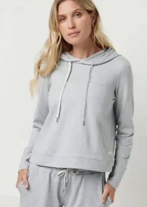 Vuori Halo Essential Hoodie Light Gray Heather Women's Minimalist Outdoor Size M thumbnail 1