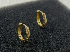 Star Small Hoop Earrings for Women Men Streetwear Unisex Earrings thumbnail 1