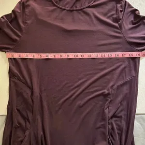 Betabrand Long Sleeve Pocket Dress Women’s Size L Burgundy Plum Work Casual thumbnail 6