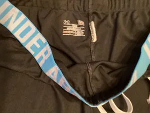 Under Armour Women's HeatGear Athletic Running Shorts with Logo Elastic Waistban thumbnail 2