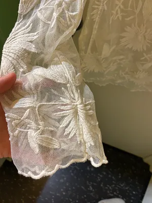 Anthropologie Everleigh Floral Lace Long Sleeve Shirt thumbnail 2