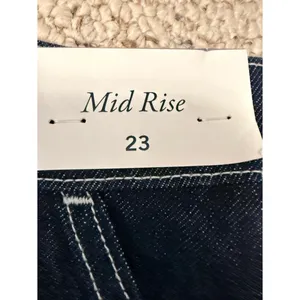 NWT Abercrombie & Fitch Denim Micro Mini Skirt Size 23 Dark Wash Y2K Indie thumbnail 5