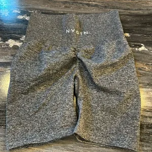 NVGTN biker shorts, booty scrunch, dark gray, size small thumbnail 1