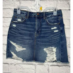American Eagle highest rise denim mini skirt size 6. thumbnail 1