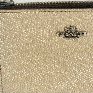 Coach Platinum Mini Skinny ID Card‎ Case Women's Wallet Keychain thumbnail 2
