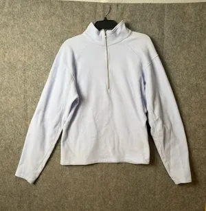 Mountain Hardware Woman’s XL Light Lavender Half-Zip Fleece Pullover thumbnail 1