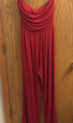 Punk owl red jumpsuit size large thumbnail 4