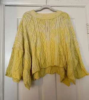 Free People Oversized Knit Sweater thumbnail 1