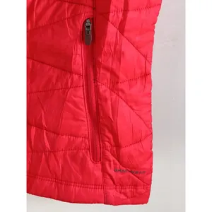 Columbia Omni Heat Vest Womens Red Polyester Full Zip Quilted Lined Small thumbnail 14