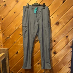 Figs High Waisted Yola Skinny Scrub Pants in graphite gray thumbnail 4
