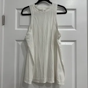 Long Cotton Crewneck Tank Top Size L thumbnail 3
