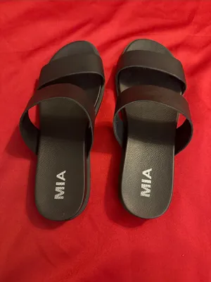 MIA Black Double Band Slide Sandals thumbnail 2
