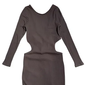 Free People Beach Brown Last Minute Ribbed Midi Dress Womens M thumbnail 3