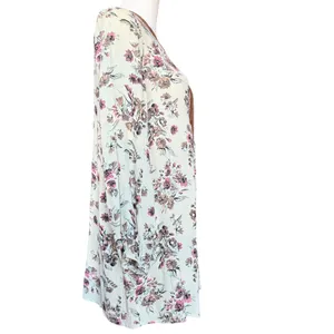 Flying Tomato Lace Up‎ Floral Tunic Sz M thumbnail 5