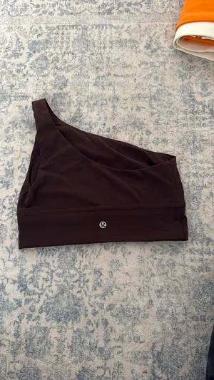 Lululemon One Shoulder Brown Sports Bra thumbnail 3