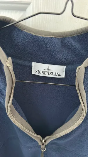 Men’s Stone Island Quarter Zip Blue Size M thumbnail 2