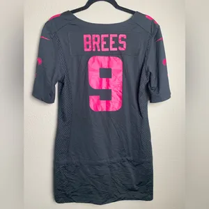 Nike NFL Womens Size Small Drew‎ Brees Breast Cancer Awareness Jersey thumbnail 5