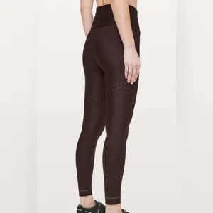 Lululemon In Focus Run Tight Size 10 Plum‎ Shadow PSHW Reflective Details thumbnail 2